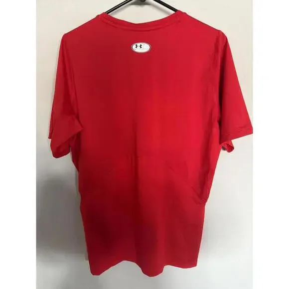 Under Armour HeatGear Red Compression T-Shirt XXL - Picture 3 of 3